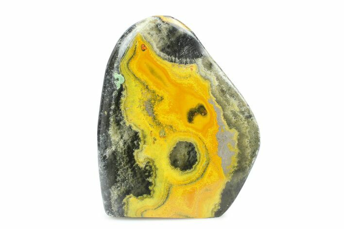 Very Vibrant, Free-Standing Polished Bumblebee Jasper #373333